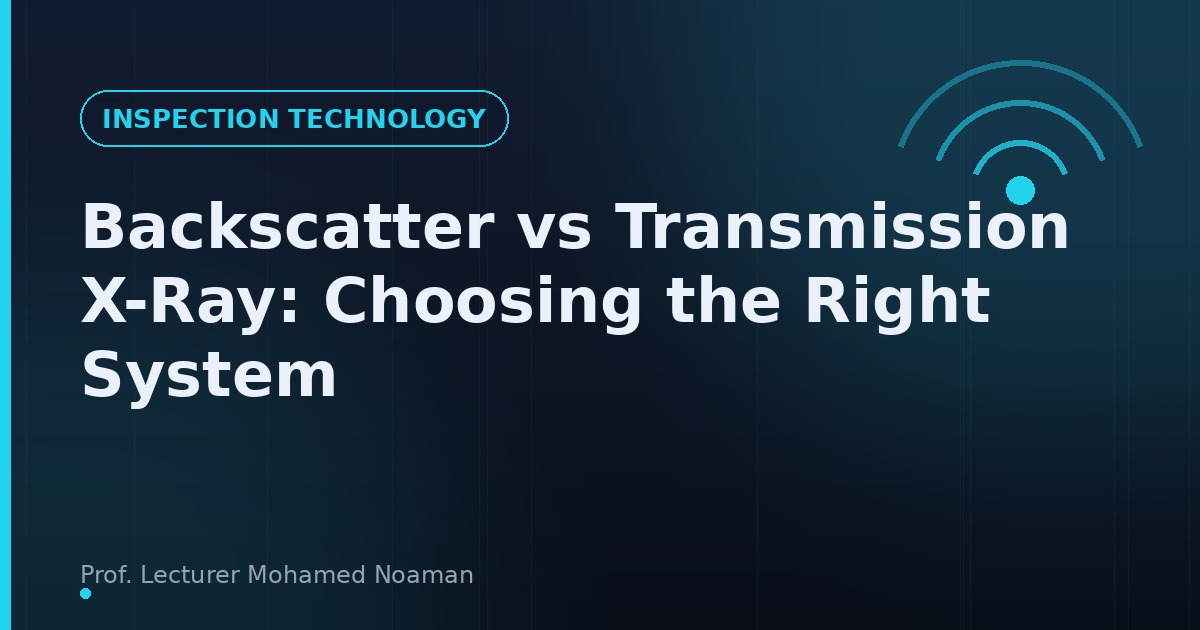 Backscatter vs Transmission X-Ray: Choosing the Right System